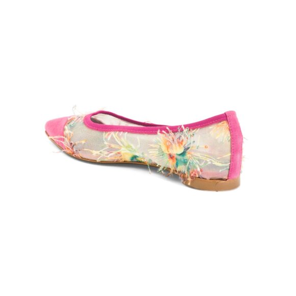 NUR ITALY Fuchsia Made In Italy Margherita Flats - Picture 2 of 2